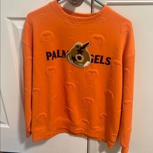 Palm Angels/Moschino collab Orange Sweatshirt with Bear